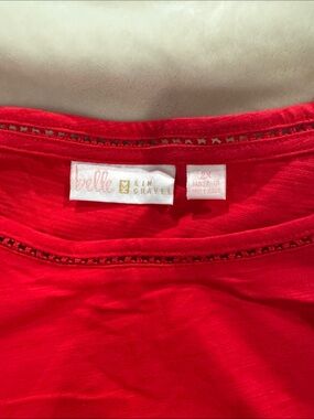 Belle by Kim Gravel Red Top